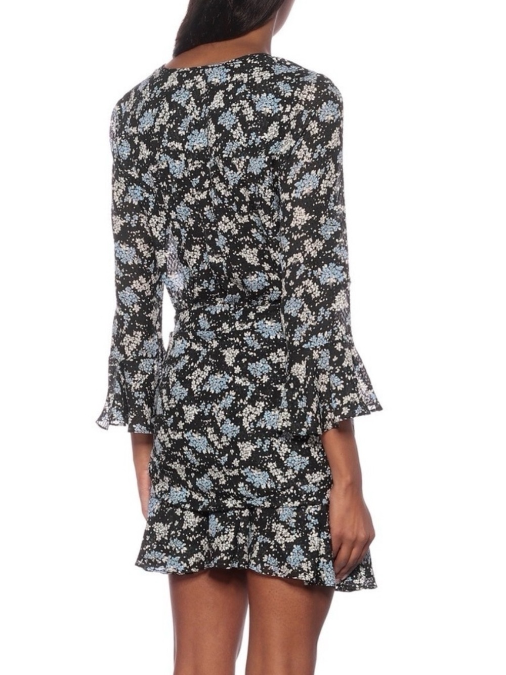 Veronica Beard Black and White Floral Mini Dress - Picture 3 of 5